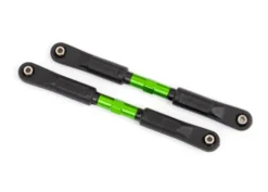 Traxxas Camber links, front, Sledge (TUBES green-anodized, 7075-T6 aluminum, stronger than titanium) (117mm) (2)/ rod ends, assembled with steel hollow balls (4)/ aluminum wrench, 8mm (1) – TRX9547G