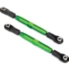 Traxxas Camber links, rear (TUBES green-anodized, 7075-T6 aluminum, stronger than titanium) (73mm) (2)/ rod ends, rear (4)/ rod ends, front (4)/ aluminum wrench (1) – TRX3644G