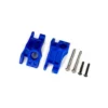 Traxxas Carriers, stub axle, rear, extreme heavy duty, blue (left & right)/ 3x31mm hinge pins (2)/ 3x18mm BCS (2) (for use with #9180, 9181, 9182 upgrade kit) – TRX9150-BLUE