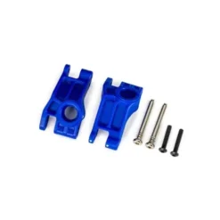 Traxxas Carriers, stub axle, rear, extreme heavy duty, blue (left & right)/ 3x31mm hinge pins (2)/ 3x18mm BCS (2) (for use with #9180, 9181, 9182 upgrade kit) – TRX9150-BLUE