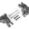 Traxxas Carriers, stub axle, rear, extreme heavy duty, gray (left & right)/ 3x41mm hinge pins (2)/ 3x20mm BCS (2) (for use with #9080 upgrade kit) – TRX9050-GRAY