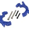 Traxxas Caster blocks (c-hubs), extreme heavy duty, blue (left & right)/ 3x32mm hinge pins (2)/ 3x20mm BCS (2) (for use with #9080 upgrade kit) – TRX9032X