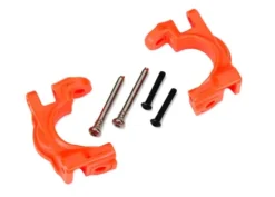 Traxxas Caster blocks (c-hubs), extreme heavy duty, orange (left & right)/ 3x32mm hinge pins (2)/ 3x20mm BCS (2) (for use with #9080 upgrade kit) – TRX9032T