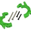 Traxxas Caster blocks (c-hubs), extreme heavy duty, green (left & right)/ 3x32mm hinge pins (2)/ 3x20mm BCS (2) (for use with #9080 upgrade kit) – TRX9032G