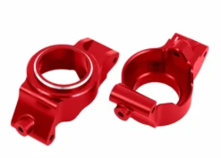 Traxxas Caster blocks (c-hubs), 6061-T6 aluminum (red-anodized), left & right – TRX7832-RED