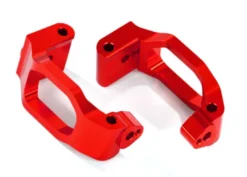 Traxxas Caster blocks (c-hubs), 6061-T6 aluminum (red-anodized), left & right/ 4x22mm pin (4)/ 3x6mm BCS (4)/ retainers (4) – TRX8932R