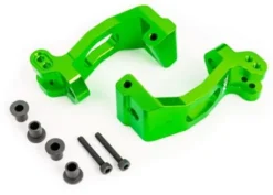 Traxxas CASTER BLOCKS (C-HUBS), 6061-T6 ALUMINUM (GREEN-ANODIZED), LEFT & RIGHT/ KINGPIN BUSHINGS (4) – TRX9532G
