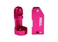 Traxxas Caster blocks, 30-degree, pink-anodized 6061-T6 aluminum (left & right)/ suspension screw pin (2) – TRX3632P