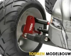 Traxxas Caster blocks, 30-degree, red-anodized 6061-T6 aluminum (left & right)/ suspension screw pin (2) – TRX3632X