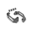 Traxxas Caster blocks, 6061-T6 aluminum gray-anodized left & right 4x22mm pin (4) 3x10mm BCS with threadlock (4) retainers 4 – TRX10232-GRAY