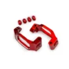 Traxxas Caster blocks, 6061-T6 aluminum red-anodized left & right/ 4x22mm pin 4, 3x10mm BCS with threadlock 4, retainers 4 – TRX10232-RED