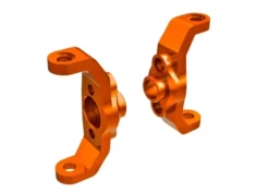 Traxxas Caster blocks, 6061-T6 aluminum (orange-anodized) (left & right) – TRX9733-ORNG