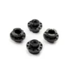 Traxxas Center caps, wheel (black) (4) – TRX9075
