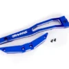 Traxxas Chassis brace, front, 6061-T6 aluminum (blue-anodized/ 2.5x6mm CCS (with threadlock) (2) – TRX10221-BLUE