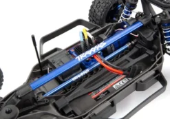 Traxxas Chassis brace kit, blue (fits Rustler 4X4 or Slash 4X4 models equipped with Low-CG chassis) – TRX6730X