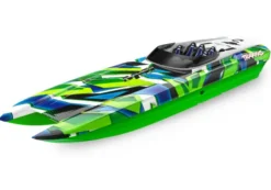 Traxxas DCB M41 Widebody Brusless Boat RTR TSM 2.4Ghz Groen/Blauw 2022 – zonder batterij en lader