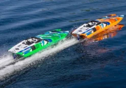 Traxxas DCB M41 Widebody Brusless Boat RTR TSM 2.4Ghz Groen/Blauw 2022 – zonder batterij en lader
