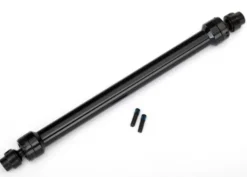 Traxxas Driveshaft, center rear, 6061-T6 aluminum (black-anodized) (fully assembled)/ 3mm screw pin (2) – TRX8555