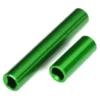 Traxxas Driveshafts, center, female, 6061-T6 aluminum (green-anodized) (front & rear) (for use with #9751 metal center driveshafts) (fits 1/18 TRX-4M vehicles with 161mm wheelbase) – TRX9852-GRN