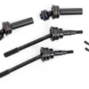 Traxxas Driveshafts, front, extreme heavy duty, steel-spline constant-velocity with 6mm stub axles (complete assembly) (2) (for use with #9080 upgrade kit) – TRX9051R