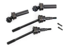 Traxxas Driveshafts, front, extreme heavy duty, steel-spline constant-velocity with 6mm stub axles (complete assembly) (2) (for use with #9080 upgrade kit) – TRX9051R