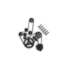 TRAXXAS Engine pulleys/ 2.5x12mm CS (6) – TRX10984-BLK