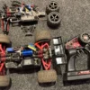 Traxxas E-Revo 1/16 VXL Brushless Compleet Met Extra Chassis (gebruikt in een nette staat)!