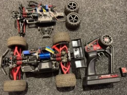 Traxxas E-Revo 1/16 VXL Brushless Compleet Met Extra Chassis (gebruikt in een nette staat)!