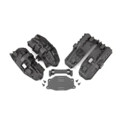 Traxxas Fenders, Inner (narrow), Front & Rear (For Clipless Body Mounting) (2 Each)/ Rock Light Covers (8) BAttery Plate/ Body Mount/ 3X8 Flat-Head Screws (4)/ 2.5×6 CS (10) – TRX8080X