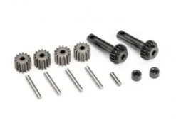 Traxxas Gear set, differential (planetary) (output gears (2), spider gears (4), spider gear shafts (4), differential spacers (2), output shaft (1), 2.5×8.25mm pin (2)) – TRX10782