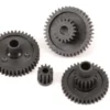 Traxxas Gear set, transmission, high range (trail) (16.6:1 reduction ratio)/ pinion gear, 11-tooth – TRX9776