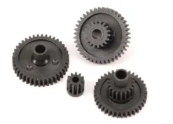 Traxxas Gear set, transmission, high range (trail) (16.6:1 reduction ratio)/ pinion gear, 11-tooth – TRX9776