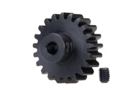 Traxxas Gear, 21-T pinion (32-p), heavy duty (machined, hardened steel)/ set screw – TRX3951X