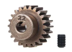 Traxxas Gear, 22-T pinion (48-pitch) / set screw – TRX2422