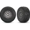Traxxas 1.4″ Gray & Chrome Wheels w/ BFG Mud-Terrain Tires 2 – TRX10870-GRAY