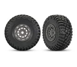 Traxxas 1.4″ Gray & Chrome Wheels w/ BFG Mud-Terrain Tires 2 – TRX10870-GRAY
