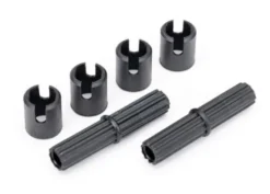 Traxxas Half shafts, center (external splined) (2)/ pin retainer (4) -TRX8139