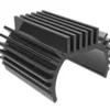 Traxxas Heat sink, Titan 87T motor (6061-T6 aluminum, dark titanium-anodized) – TRX9793-GRAY