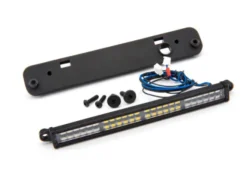 Traxxas LED light bar, rear, red (with white reverse light) (high-voltage) (24 red LEDs, 24 white LEDs, 100mm wide)/ light bar mount (fits 7711 body) – TRX7883X