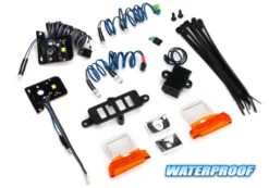 Traxxas LED light set, complete with power supply (contains headlights, tail lights, side marker lights, distribution block) (fits TRX8010 body) – TRX8036