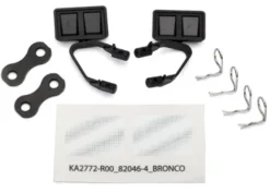 Traxxas Mirrors, side, black (left & right)/ retainers (2)/ body clips (4) – TRX8073