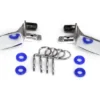Traxxas Mirrors, side, chrome (left & right)/ o-rings (4)/ body clips (4) – TRX8133