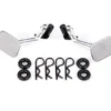 Traxxas Mirrors, side, chrome (left & right)/ o-rings (4)/ body clips (4) (fits TRX9112 body) – TRX9121