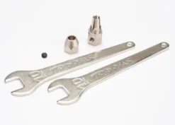 Traxxas Motor coupler, collet style/ GS 4×3 SS (with threadlock) (1)/ wrench, 10mm (2) – TRX5761
