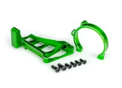 Traxxas Motor mounts (front & rear) (green-anodized 6061-T6 aluminum)/ 3x10mm CCS (with threadlock) (4)/ 4x12mm BCS (with threadlock) (2) (for use with #3483 motor – TRX10262-GRN