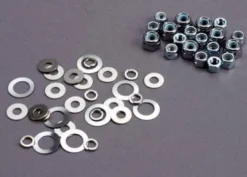 Traxxas Nut set lock nuts (3mm (11) and 4mm(7)) & washer set – TRX1252
