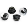Traxxas Nuts, 5mm flanged nylon locking (aluminum, black-anodized, serrated) (4) – TRX8447A