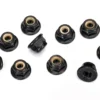 Traxxas Nuts 4mm flanged nylon locking serrated (black) (10) – TRX8347