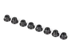 Traxxas Nuts, 3mm nylon locking, flanged, black (8) – TRX2744X