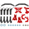 Traxxas Outer Driveline & Suspension Upgrade Kit, extreme heavy duty, red – TRX9080R